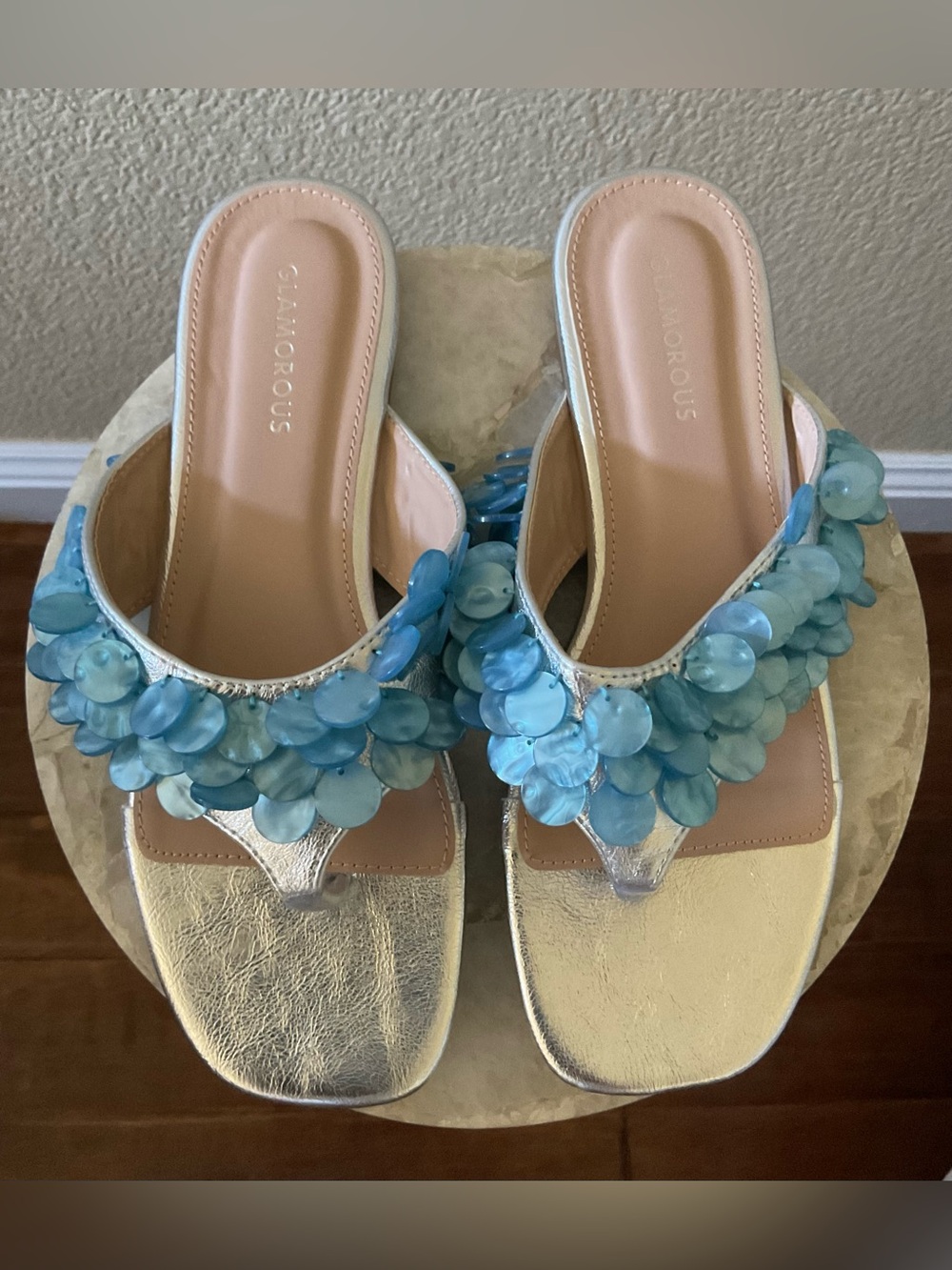 ASOS Shell Sandals NWOT - Picture 2 of 4